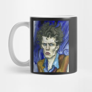 Austin Osman Spare painting in his own style impressionist surrealism Mug